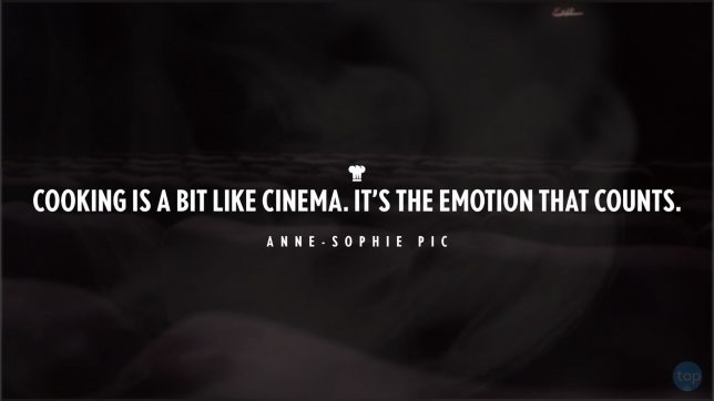 Cooking is a bit like cinema. It’s the emotion that counts. - Anne-Sophie Pic
Quotes by Chefs