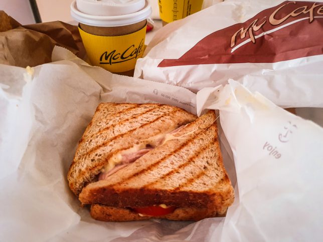 Sandwiches from at McCafé
