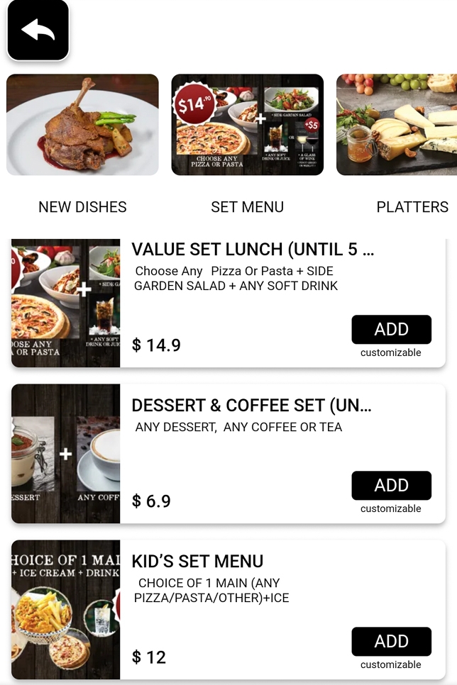 Wine Connection Bistro Value Set Lunch Menu