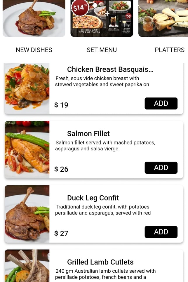 Wine Connection Bistro PLQ Menu