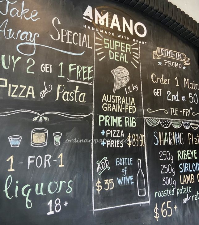 Amano Italian Restaurant, Namly Place Bukit Timah Review