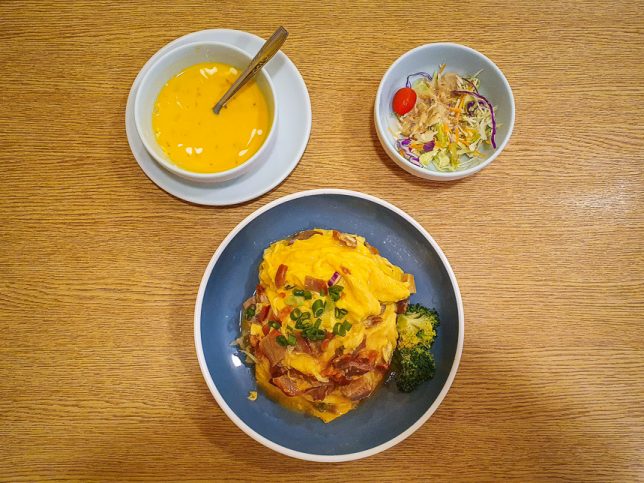 Silky Scrambled Egg with Honey Roasted BBQ Pork Rice