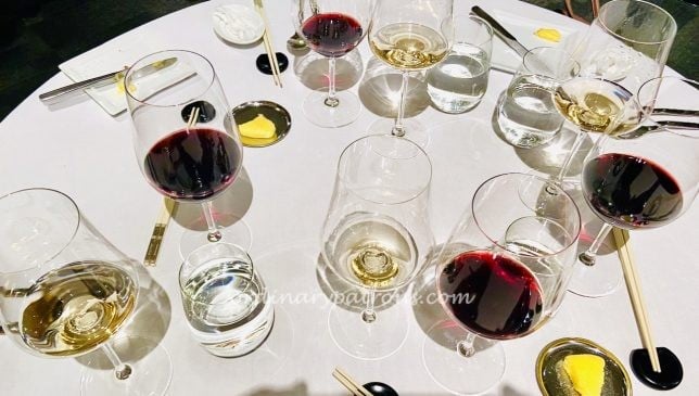 Iggy's Singapore Lunch - Wines