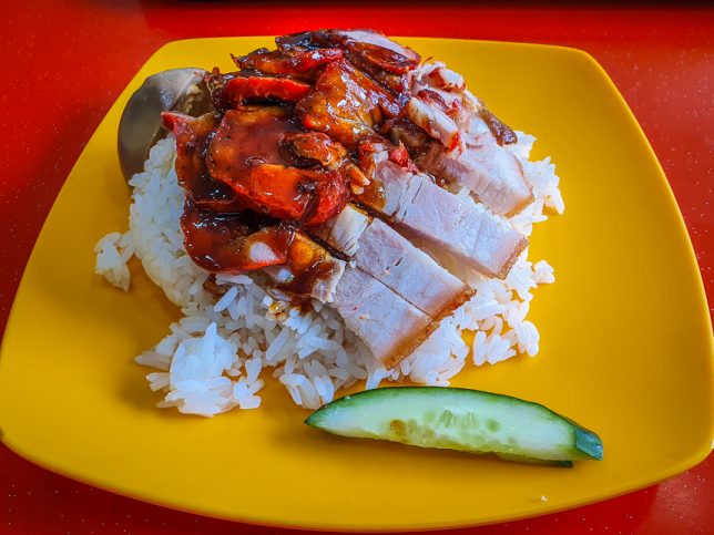 Rocovo Restaurant - Char Siew with Roast Pork Rice 