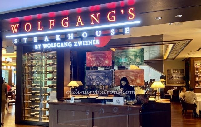 Wolfgang's Steakhouse Singapore : $198 Weekend Roast Lunch