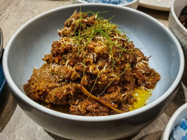 Wagyu Beef Rendand at  Bonding Kitchen Peranakan Restaurant