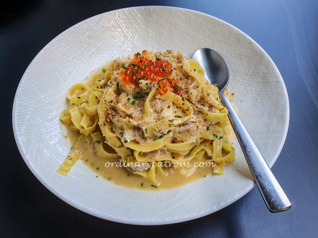 Crabment Tagliatelle  at The Brewing Ground