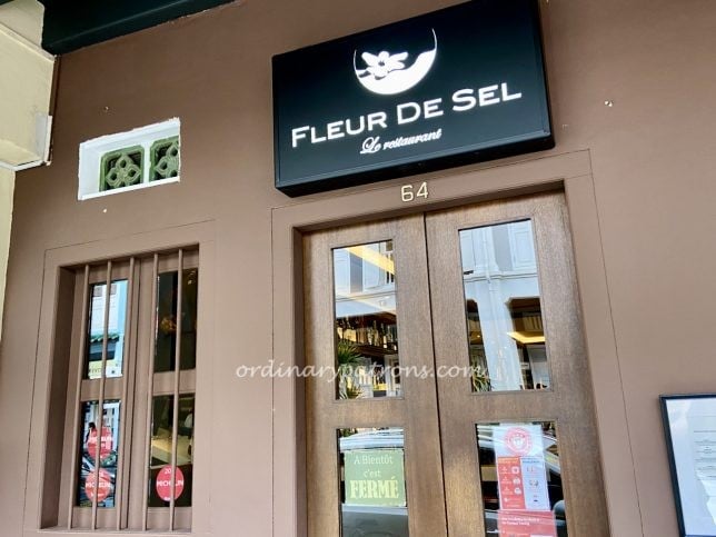 Lunch at Fleur de Sel Restaurant, Tanjong Pagar Singapore