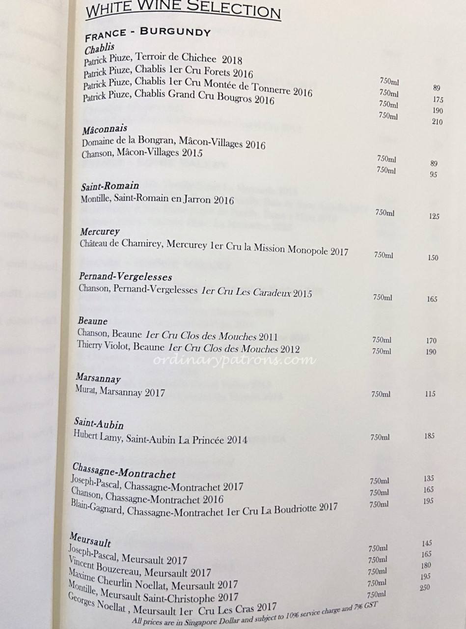 Fleur de Sel Restaurant, Fine French Cuisine at Tanjong Pagar Singapore