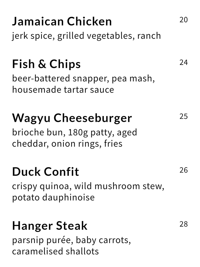 Five Oars Coffee Roasters Menu