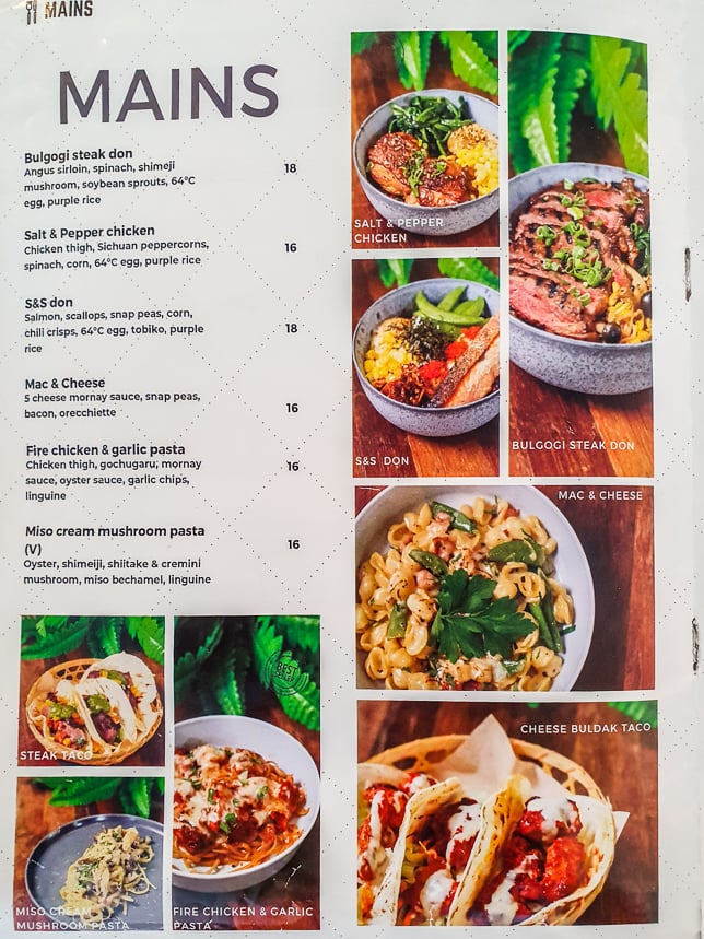 Menu of Two Bakers cafe