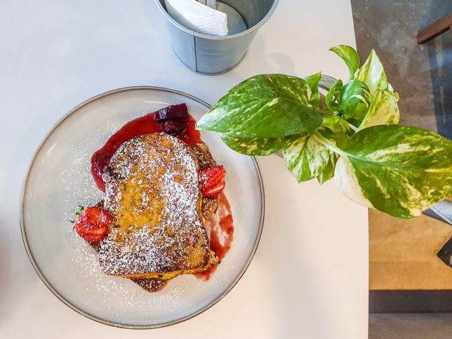 Two Bakers Miso French Toast with Umeboshi Compote
