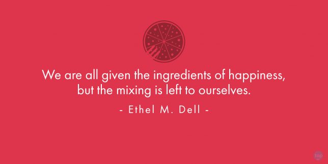 We are all given the ingredients of happiness, but the mixing is left to ourselves.  - Ethel M. Dell

quote
