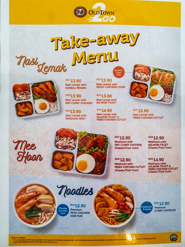 Oldtown White Coffee Coastal Playgrove Takeaway Menu