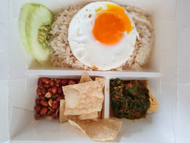 Nasi Lemak takeaway from OldTown White Coffee Coastal Playgrove