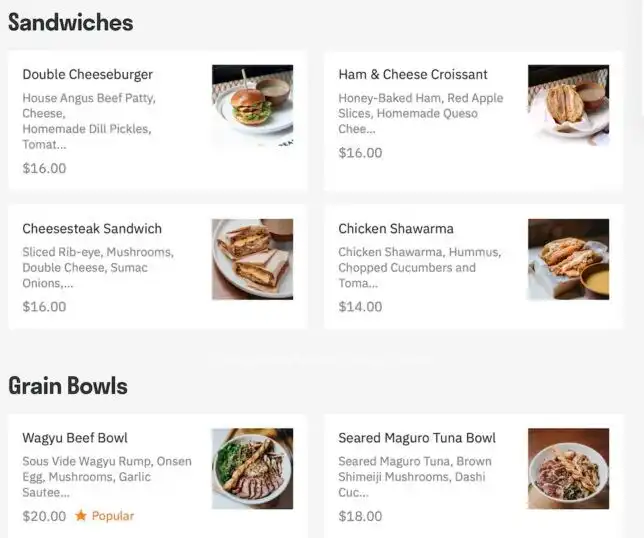 Western Food Delivery from Bread Yard Cafe