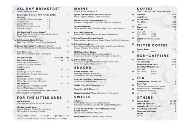 Little Rogue Coffee Menu