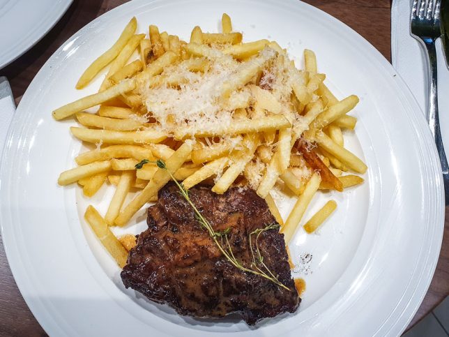 Awfully Chocolate Bakery & Cafe - Ribeye Steak with Truffle Fries