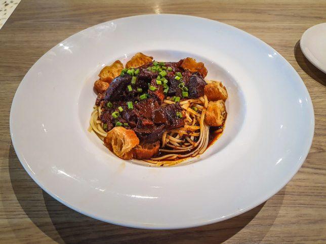 Braised Tender Sichuan Beef Liguini Fini