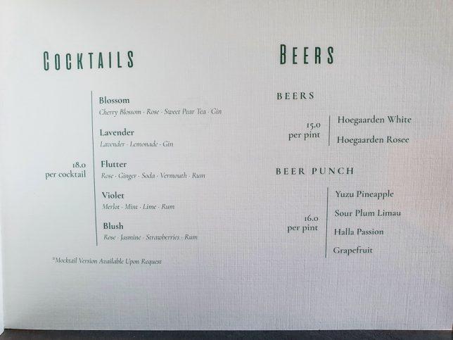 Coexist Coffee Co. beverage menu