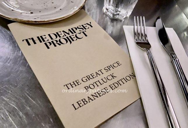 Lebanese Food at Dempsey Project Singapore