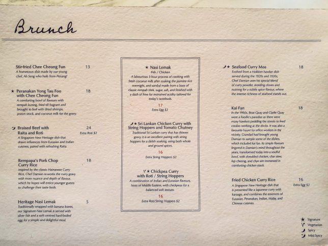 Rempapa brunch Menu