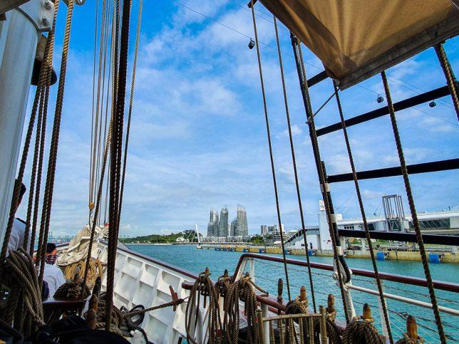 Singapore's Southern Warerfront from the the Royal Albatross