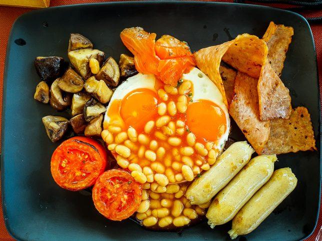 English breakfast on ship Royal Albatross