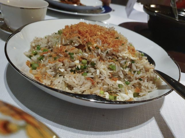 Sri Lankan crabmeat fried rice  鲜蟹肉蛋白瑶柱炒饭