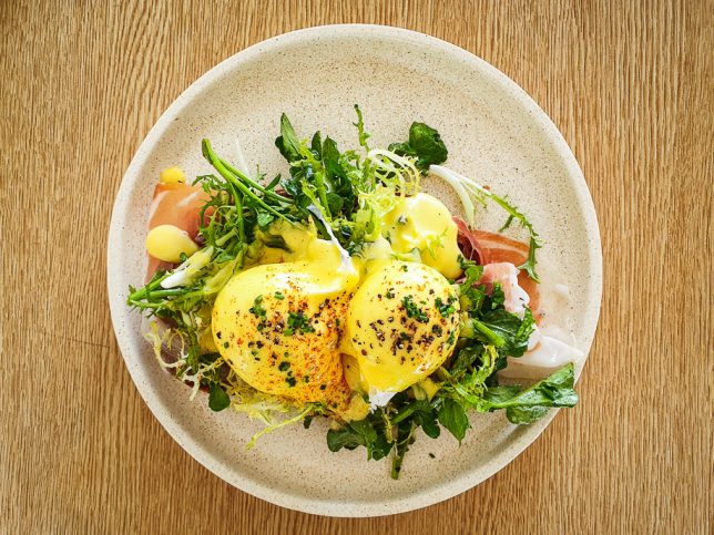 Egg Benedict at Plain Vanilla