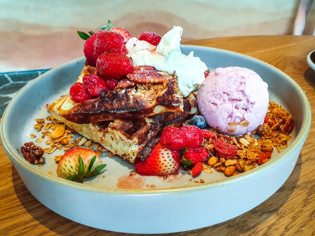 FOCR Strawberry Field Waffles 