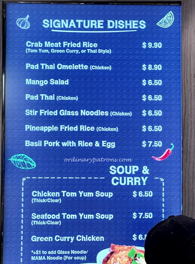 New JEM Kopitiam Food Hall Guide Thai Dynasty Menus & Prices