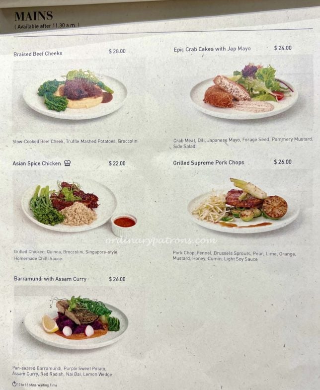 PAZZION Cafe Takashimaya menu
