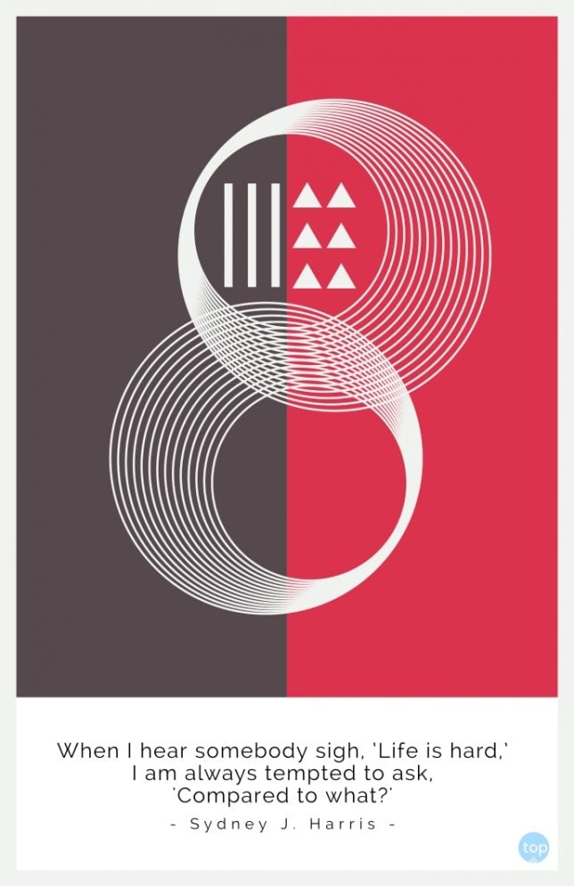 When I hear somebody sigh, 'Life is hard,' I am always tempted to ask, 'Compared to what? - Sydney J. Harris
Quote
