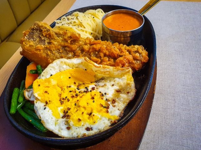 Grilled Seabass Spaghetti at GyoGyo Funan