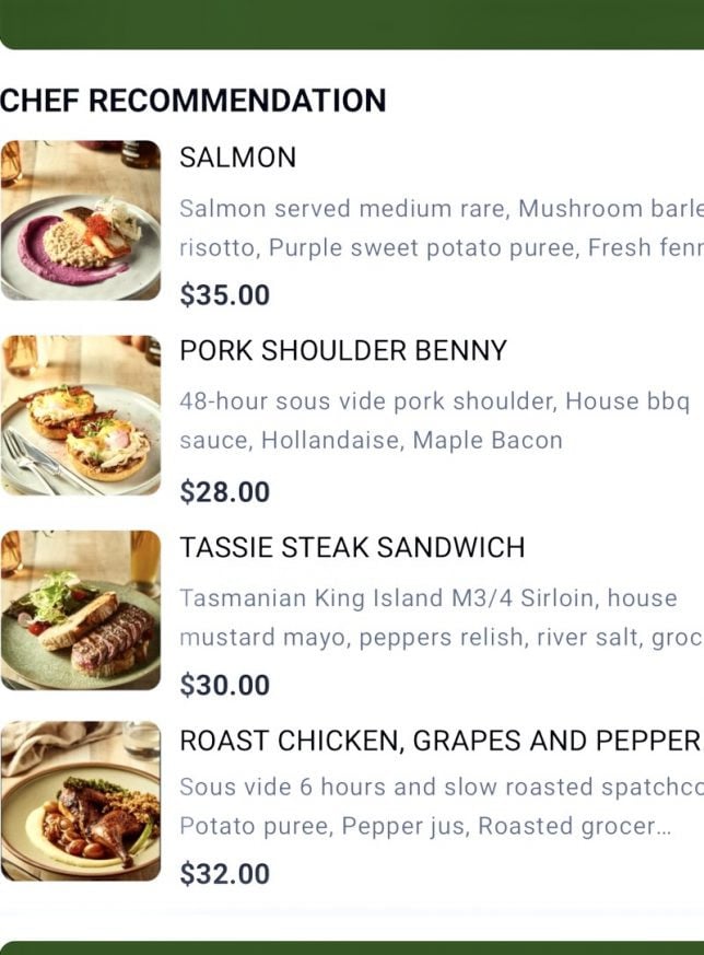 Surrey Hills Ion Orchard Menu