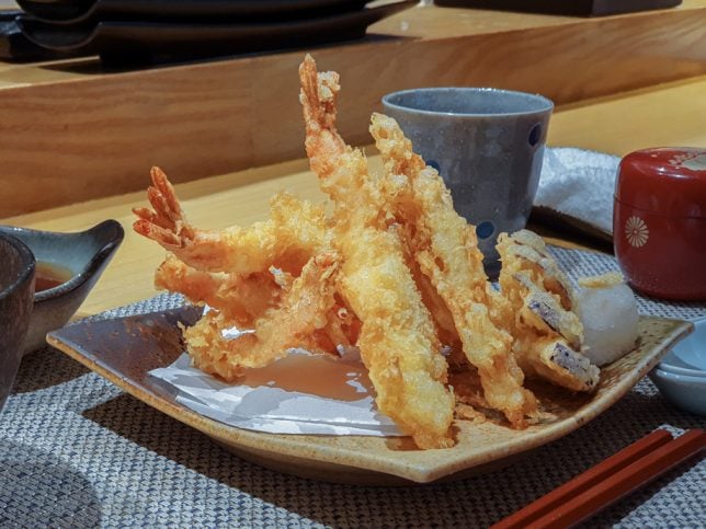 Tempura at Kan Sushi Restaurant at Robertson Quay