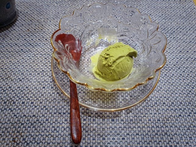 Matcha Ice Cream - Kan Sushi Restaurant at Robertson Quay