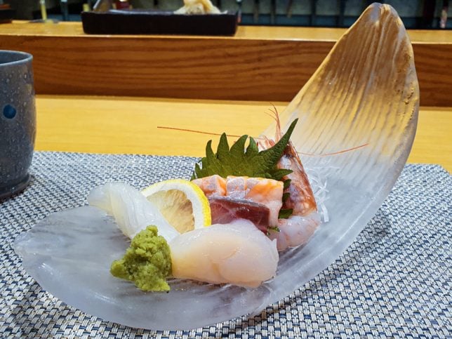 Sashimi at Kan Sushi Restaurant at Robertson Quay