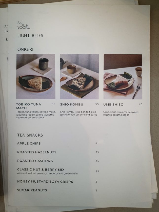 menu of Antea Social