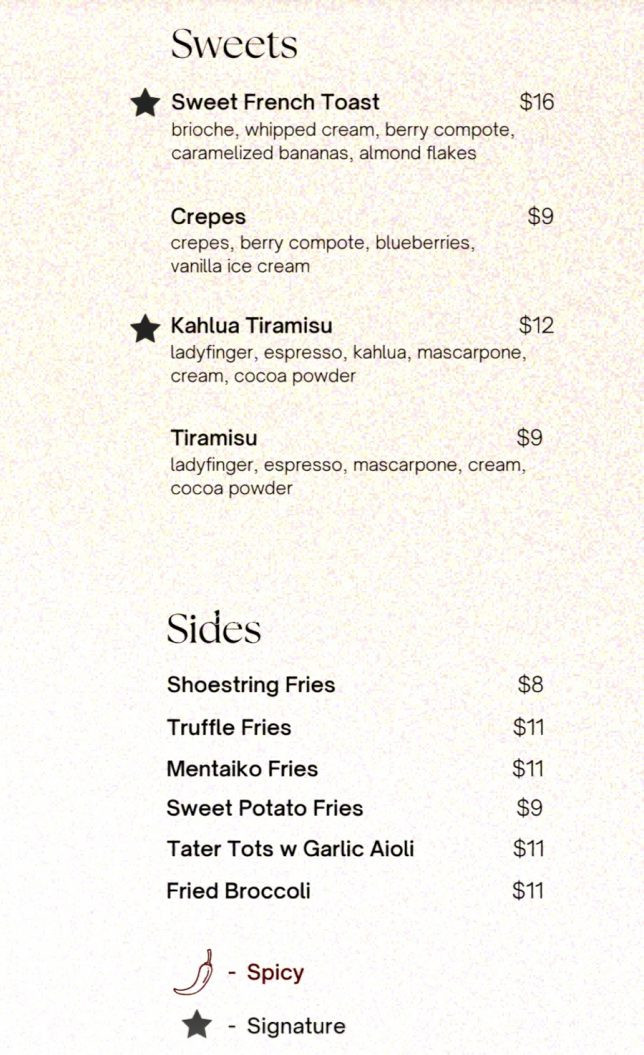 SYIP Farrer Park Cafe Menu 2023