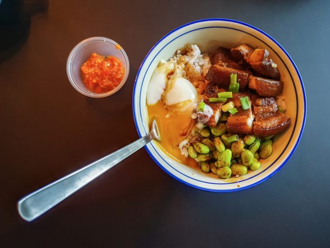 Braised Pork Bowl in Tai Seng