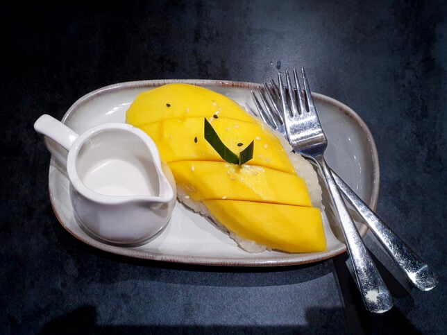 Mango sticky rice Khao Hom Thai Restaurant Katong Square