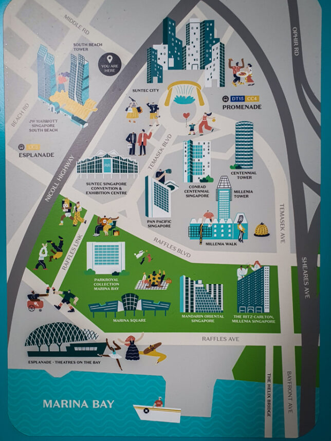 Location Map of Marina Bay