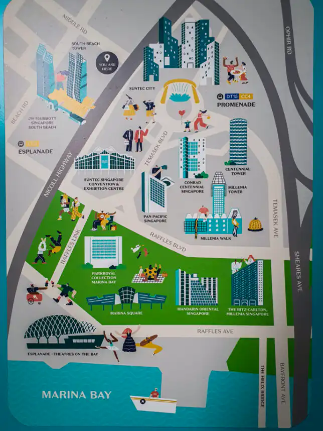 Location Map of Marina Bay