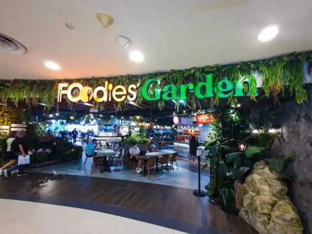 Foodies' Garden - dine-in-the garden food court in Hougang Mall