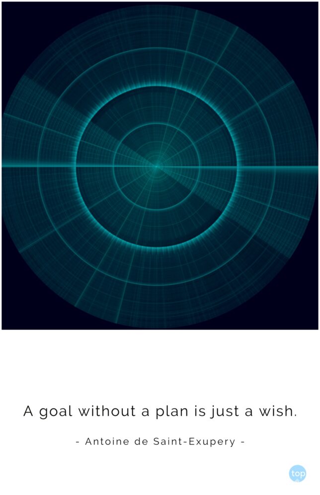 A goal without a plan is just a wish.
Antoine de Saint-Exupery
quote