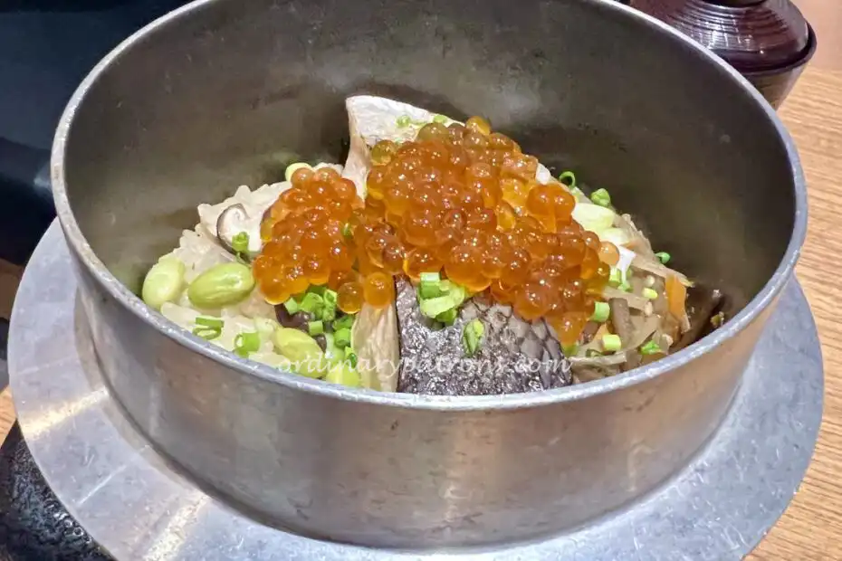 Kamameshi - a slow-cooked mixed rice dish cooked in a “kama”- a traditional iron pot.