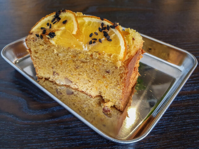 gluten-free Almond Orange Cake at Space Coffee