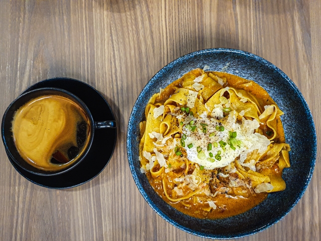 Coffee & Pasta at ToMo Cafe